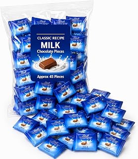 Milk Chocolate Naps, Approx. 45 Individually Wrapped Premium Milk Chocolate Pieces - Smooth Creamy Chocolate Minis for Candy Bowls, Gift Baskets, Party Favors, Dessert Tables, and Everyday Snacking