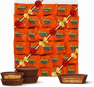 Resse's Milk Chocolate Peanut Butter Cups, 2 lb Snack Size Candy Pantry Pack, Bulk Bag, Individually Wrapped Chocolates, Gift Bag for Sharing & Parties. Caramel