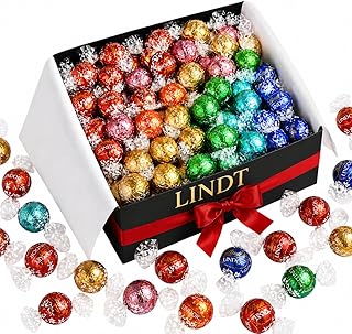 Assorted Chocolate Truffles, 60 Count, 5-8 Flavors (Flavors May Vary) - Milk & Dark Chocolate Candy, Gourmet Fine Chocolate, Gift Box, Basket Filler, Gift Arrangement Essential