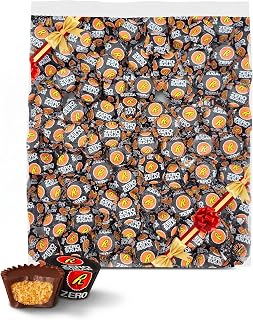 Resse's Zero Sugar Dark Chocolate Peanut Butter Cups Bulk Gift Bag, 2 lb (Approx. 90 Pcs) - Fun Size Sugar Free Low Carb Sweets Assortment for Parties, Snacks, and Care Packages