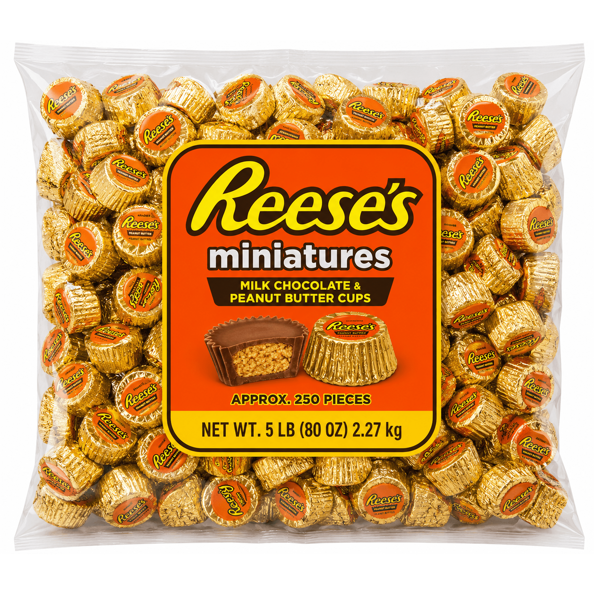 Reese's Miniature Cups Milk Chocolate Peanut Butter - Bulk Value Pack