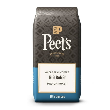 Peet's Coffee Big Bang Premium Medium Roast Whole Bean Coffee, Arabica, 10.5 oz